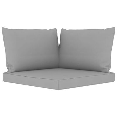 vidaXL 8-tlg. Garten-Lounge-Set mit Kissen in Grau