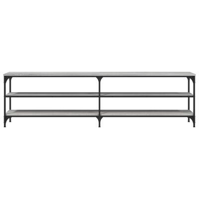 vidaXL TV-Schrank Grau Sonoma 180x30x50 cm Holzwerkstoff und Metall