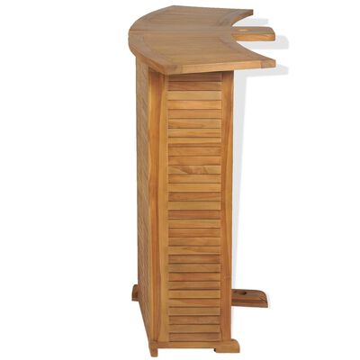 vidaXL Klappbarer Bartisch 155x53x105 cm Teak Massiv