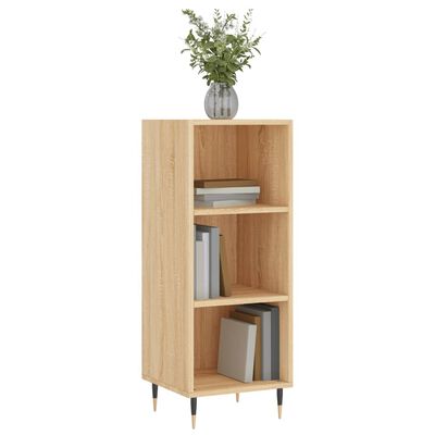 vidaXL Sideboard Sonoma-Eiche 34,5x32,5x90 cm Holzwerkstoff