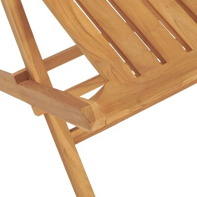 vidaXL Gartenstühle 8 Stk. Klappbar 47x47x89 cm Massivholz Teak