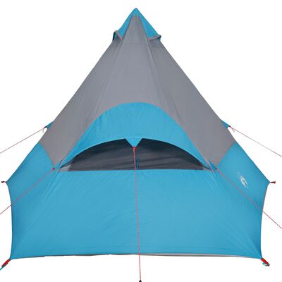 vidaXL Tipi-Campingzelt 7 Personen Blau Wasserdicht