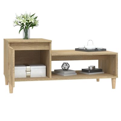 vidaXL Couchtisch Sonoma-Eiche 100x50x45 cm Holzwerkstoff