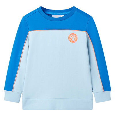 Kinder-Sweatshirt Knallblau und Hellblau 104