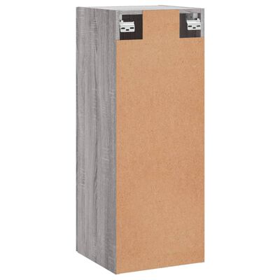 vidaXL Wandschrank Grau Sonoma 34,5x34x90 cm