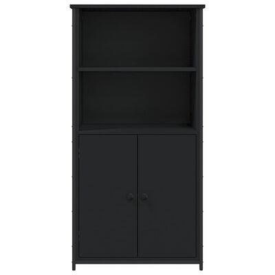 vidaXL Highboard Schwarz 62x36x121,5 cm Holzwerkstoff