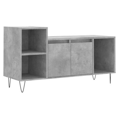 vidaXL TV-Schrank Betongrau 100x35x55 cm Holzwerkstoff