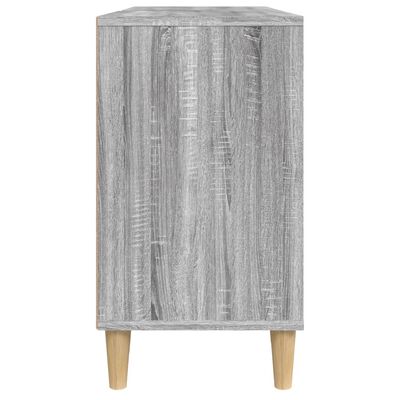 vidaXL Waschbeckenunterschrank Grau Sonoma 80x33x60 cm Holzwerkstoff