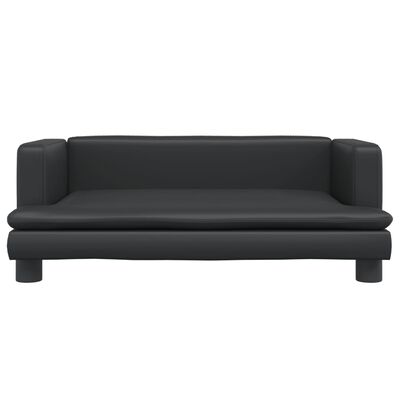 vidaXL Kindersofa Schwarz 80x45x30 cm Kunstleder