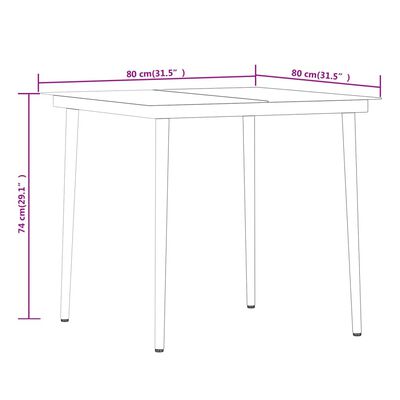 vidaXL 5-tlg. Garten-Essgruppe mit Kissen Beige