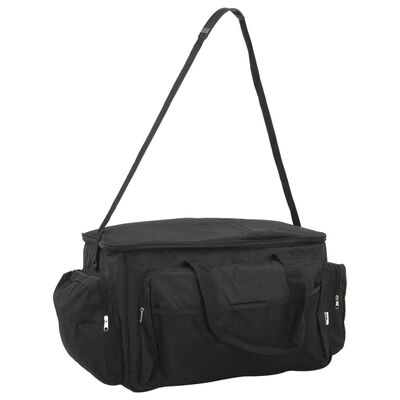 vidaXL Angeltasche Wasserdicht Schwarz Oxford-Gewebe