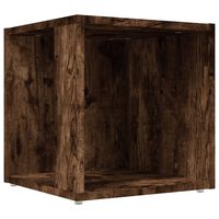 vidaXL Beistelltisch Räuchereiche 33x33x34,5 cm Holzwerkstoff