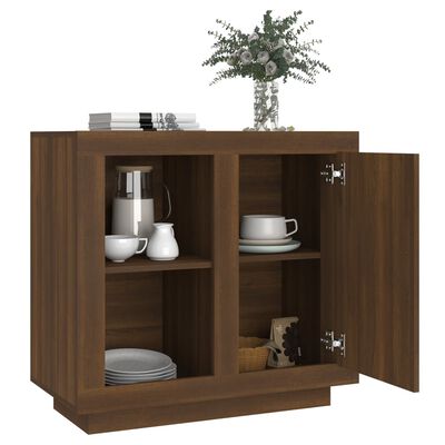 vidaXL Sideboard Braun Eichen-Optik 80x40x75 cm