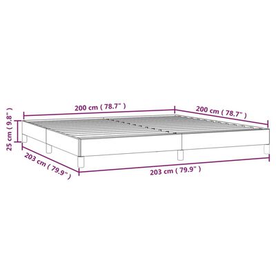 vidaXL Bettgestell Weiß 200x200 cm Kunstleder