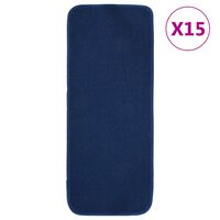 vidaXL Antirutsch Stufenmatten 15 Stk. 60x25 cm Marineblau Rechteckig