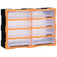 vidaXL Multi-Schubladen-Organizer 8 große Schubladen 52x16x37 cm