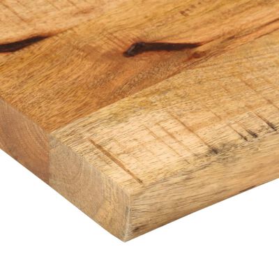 vidaXL Tischplatte 120x30x3,8 cm Baumkante Massivholz Raues Mangoholz