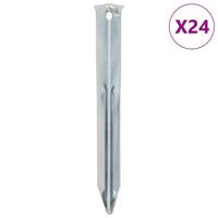 vidaXL Zeltheringe 24 Stk. 17 cm Ø20 mm Verzinkter Stahl