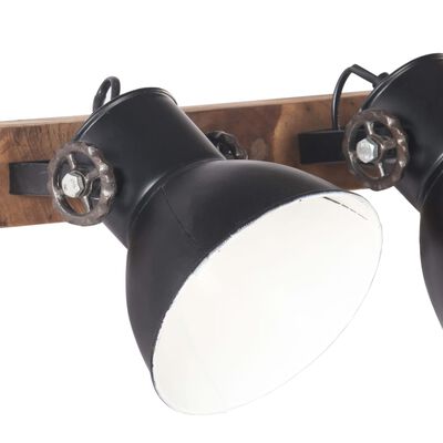 vidaXL Wandlampe Industriestil Schwarz 45x25 cm E27