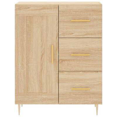 vidaXL Highboard Sonoma-Eiche 69,5x34x180 cm Holzwerkstoff