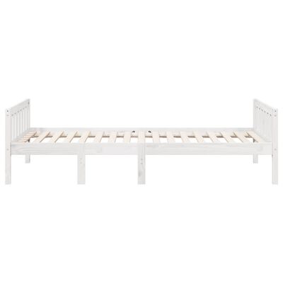 vidaXL Kinderbett ohne Matratze Weiß 75x190 cm Massivholz Kiefer