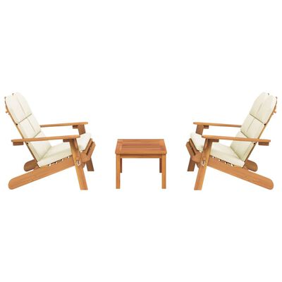 vidaXL 3-tlg. Garten-Lounge-Set Adirondack Massivholz Akazie