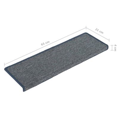 vidaXL Stufenmatten 15 Stk. 65x21x4 cm Lila und Blau