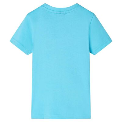 Kinder-T-Shirt Aquablau 92