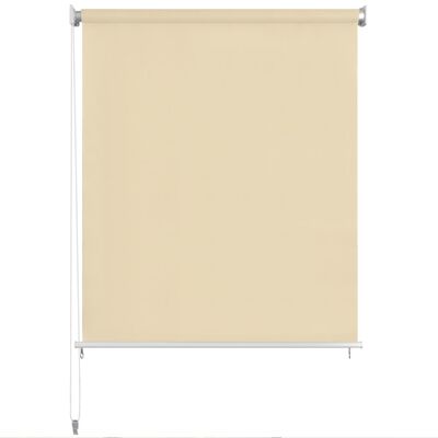 vidaXL Außenrollo 160 x 230 cm Cremeweiß