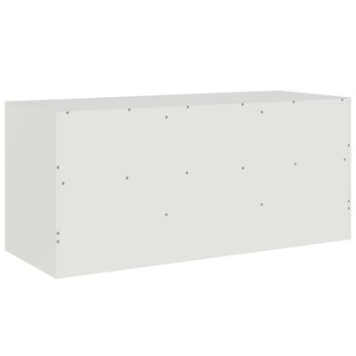 vidaXL TV-Schrank Weiß 99x39x44 cm Stahl