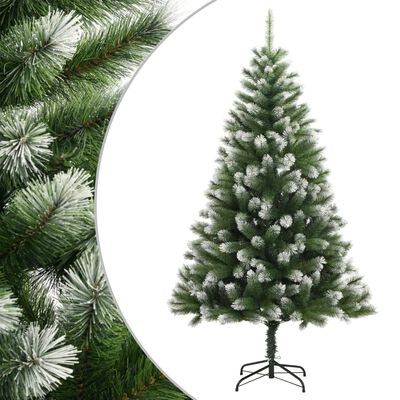 vidaXL Künstlicher Weihnachtsbaum Klappbar Beschneit 240 cm