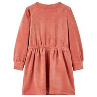 Kinderkleid mit Langen Ärmeln Mittelrosa 92