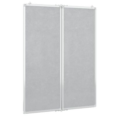 vidaXL Magnetisches Whiteboard Klappbar 80x100x1,7 cm Aluminium