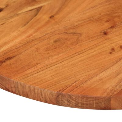 vidaXL Tischplatte 110x50x2,5 cm Oval Massivholz Akazie