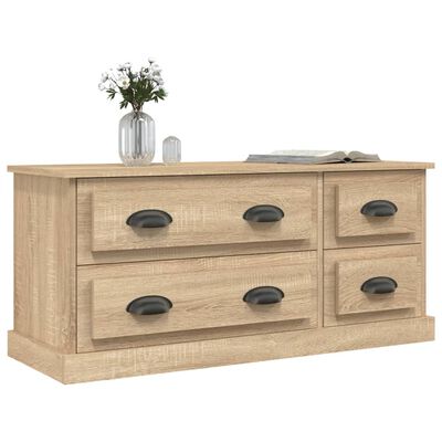 vidaXL TV-Schrank Sonoma-Eiche 100x35,5x45 cm Holzwerkstoff