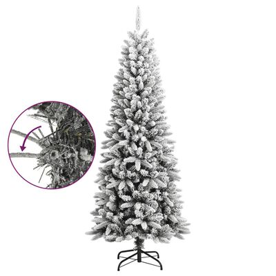 vidaXL Künstlicher Weihnachtsbaum Beschneit 180 cm PVC&PE