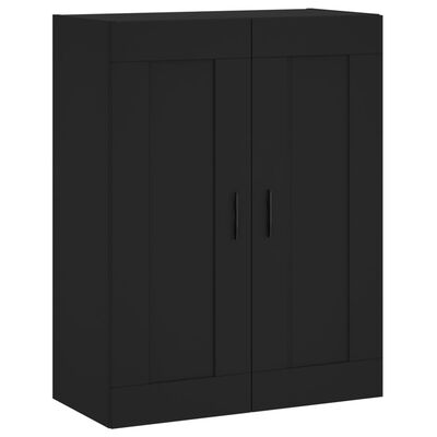 vidaXL Highboard Schwarz 69,5x34x180 cm Holzwerkstoff