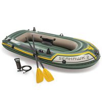 Intex Schlauchboot mit Rudern und Pumpe Seahawk 2 68347NP