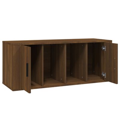 vidaXL TV-Schrank Braun Eichen-Optik 100x35x40 cm Holzwerkstoff