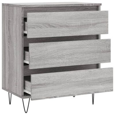 vidaXL Sideboard Grau Sonoma 60x35x70 cm Holzwerkstoff