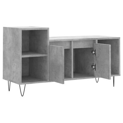 vidaXL TV-Schrank Betongrau 100x35x55 cm Holzwerkstoff