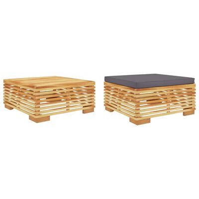 vidaXL 2-tlg. Garten-Lounge-Set Massivholz Teak