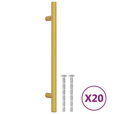 vidaXL Möbelgriffe 20 Stk. Golden 160 mm Edelstahl