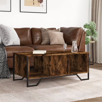 vidaXL Couchtisch Räuchereiche 100x51x40 cm Holzwerkstoff