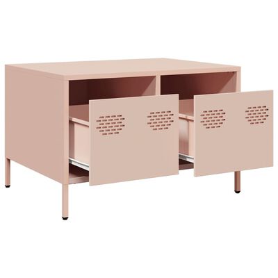 vidaXL TV-Schrank Rosa 68x50x43,5 cm Kaltgewalzter Stahl