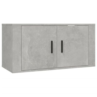 vidaXL 2-tlg. TV-Schrank-Set Betongrau Holzwerkstoff