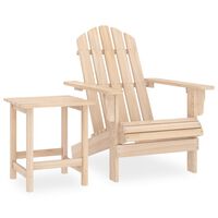 vidaXL Adirondack-Gartenstuhl mit Tisch Massivholz Tanne