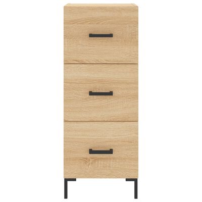 vidaXL Highboard Sonoma-Eiche 34,5x34x180 cm Holzwerkstoff