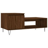 vidaXL Couchtisch Braun Eichen-Optik 100x50x45 cm Holzwerkstoff