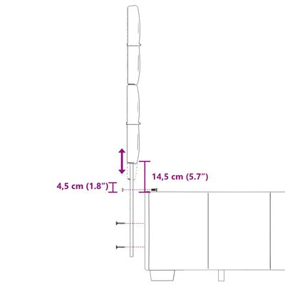 vidaXL Boxspringbett mit Matratze Dunkelgrau 200x200 cm Stoff